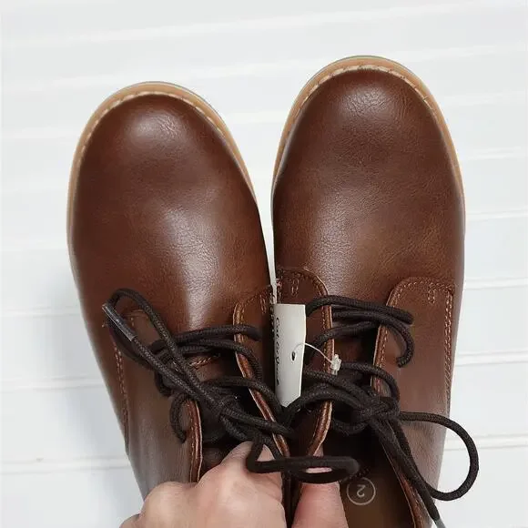 NWT Cat & Jack Filip Brown Chukka Boots - Picture 7 of 11